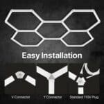 Hexagon Garage Lights-5 Hex Kit