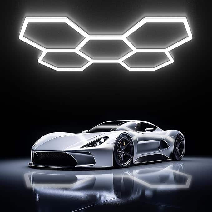Hexagon Garage Lights-5 Hex Kit