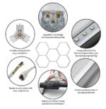 Hexagon Garage Lights-8 Hex Kit