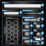 Hexagon Led Garage Lighting-14 Hex Kit With Border